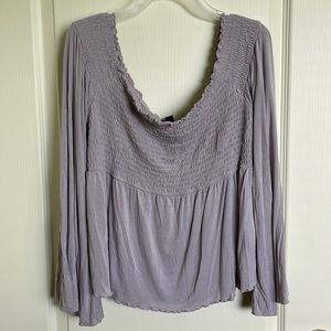 American Eagle Outfitters Off Shoulder Lavender Size XL
